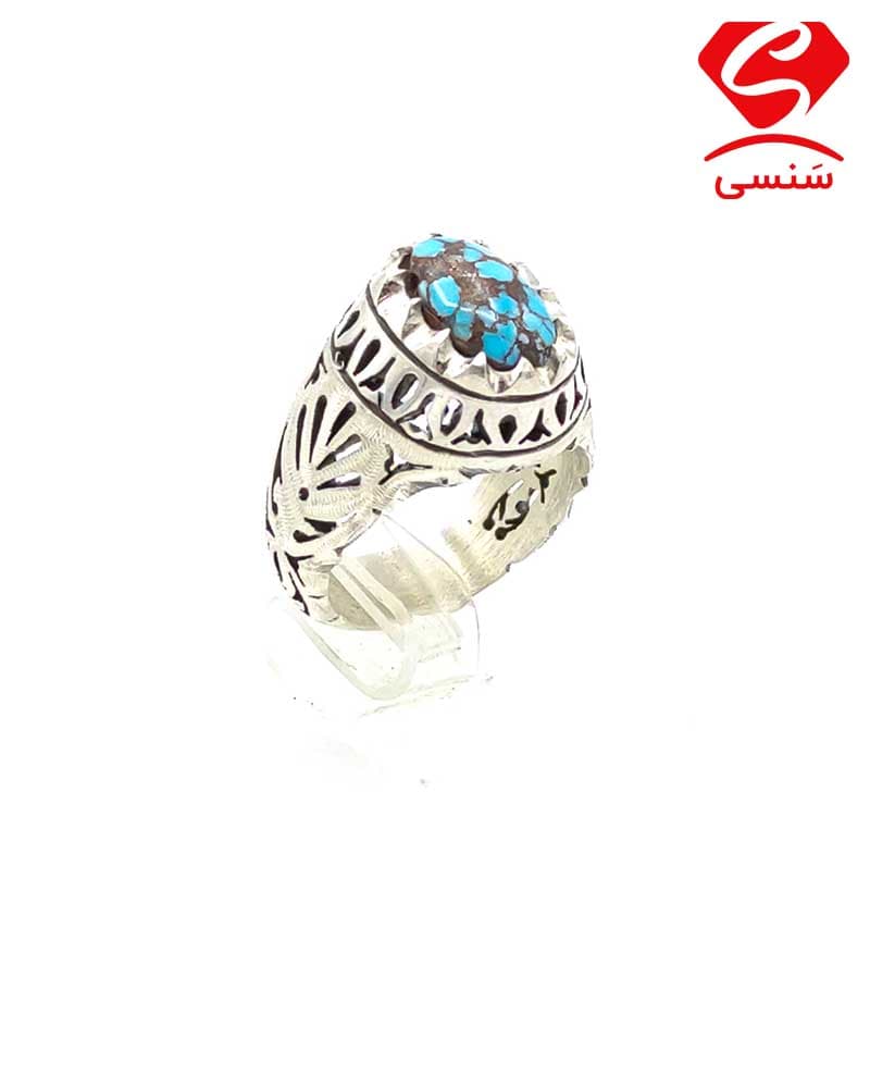 انگشتر نقره فیروزه کد37