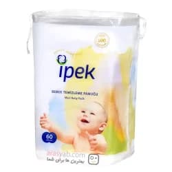 پد کودک پنبه ای بسته 60 عددی ایپک Ipek