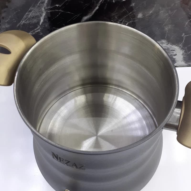 ست کتری قوری استیل نزاز (6 لیتر) کد 3026 — تصویر ۹