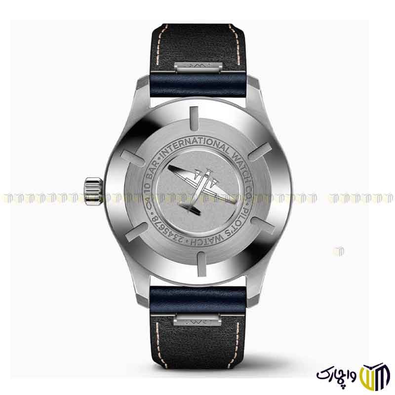 ساعت مچی عقربه ای مردانه برند iwc طرح 8203 رنگ سرمه ای نقره ای — تصویر ۵