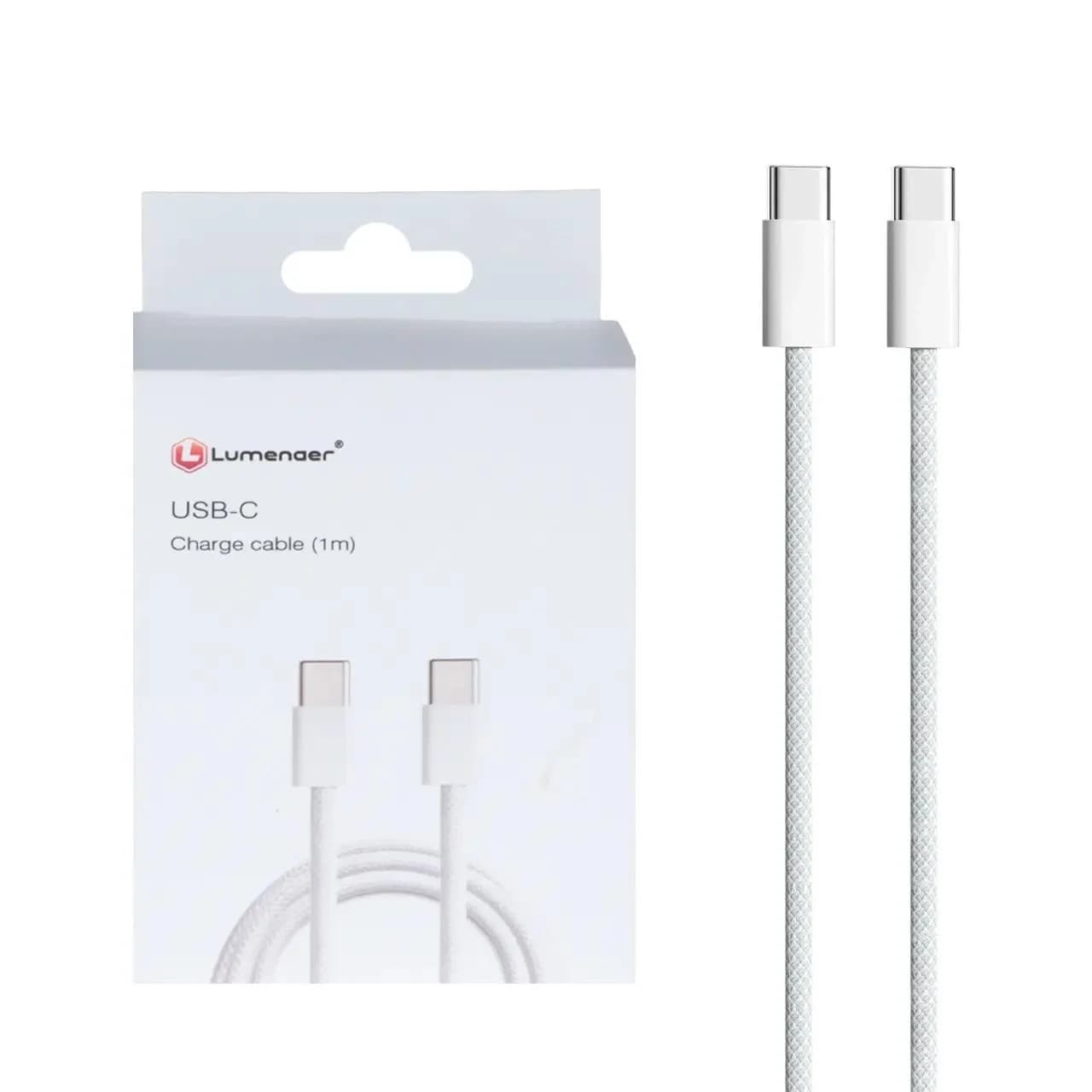 کابل شارژ Lumenar Type-C To Type-C مدل LM03T – سفید – SMO