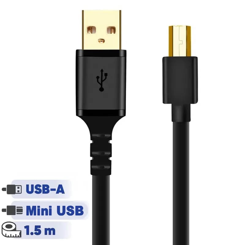 کابل تبدیل USB به Mini USB کی نت پلاس مدل KP-CU5A2015 طول 1.5 متری