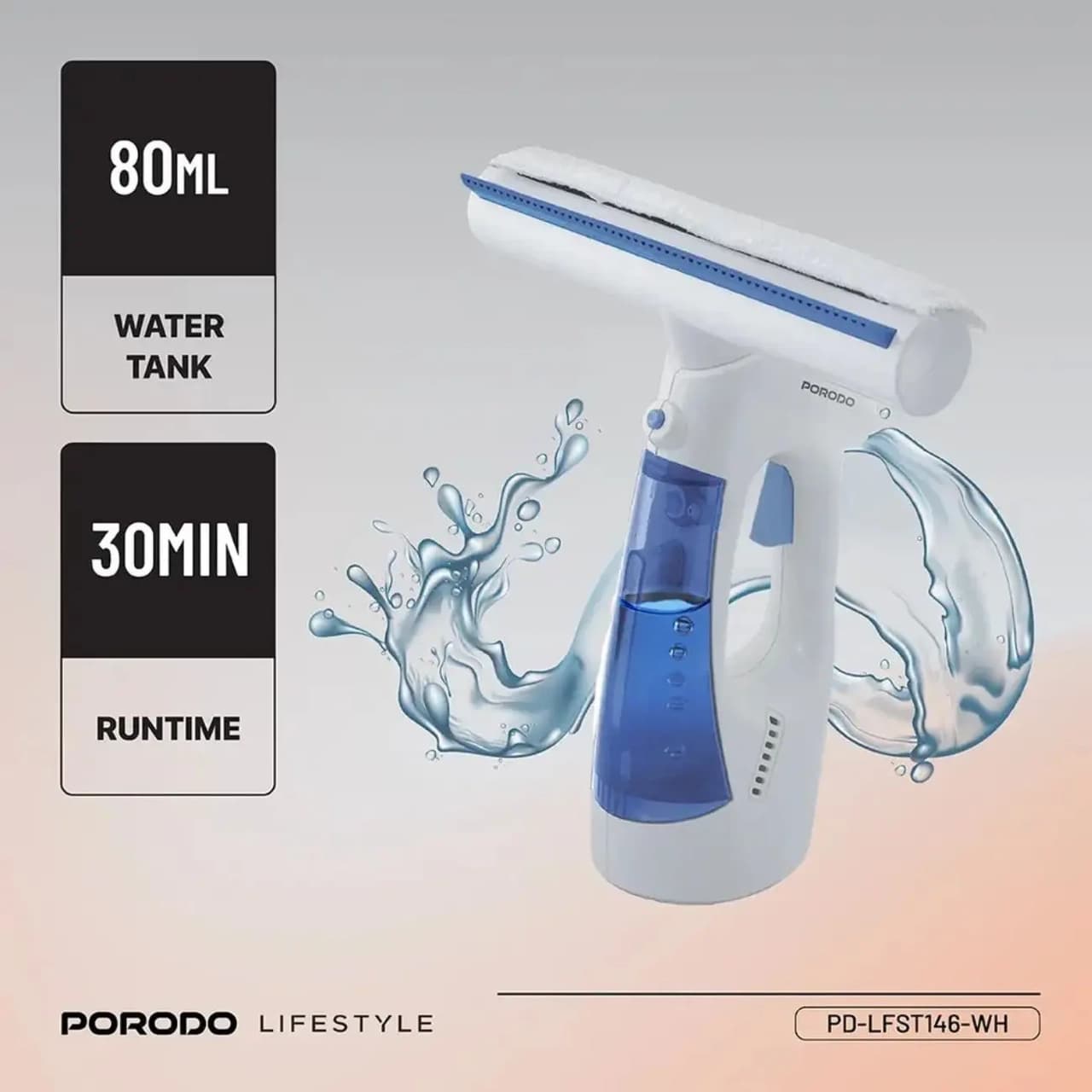 شیشه پاک کن پورودو Porodo مدل PDLFST146WH شارژی — تصویر ۱۰