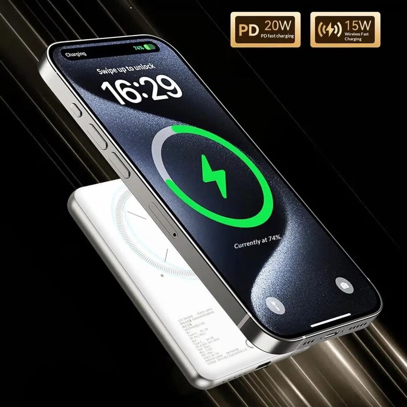 پاوربانک مگ سیف توتو TOTU مدل PB-1008 ظرفیت 10000 — تصویر ۶