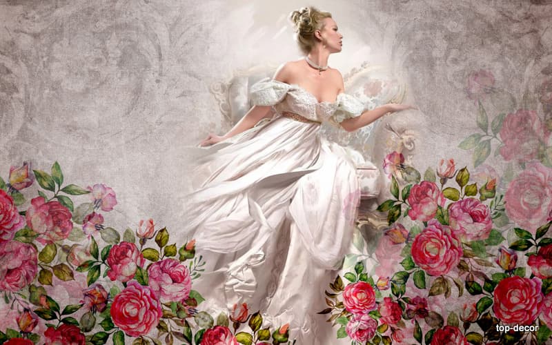 پوستر دیواری سه بعدی طرح عروس