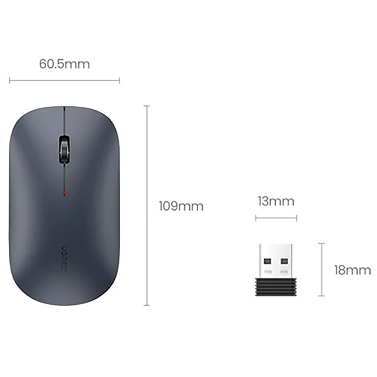 موس بی سیم یوگرین MU001 — تصویر ۹