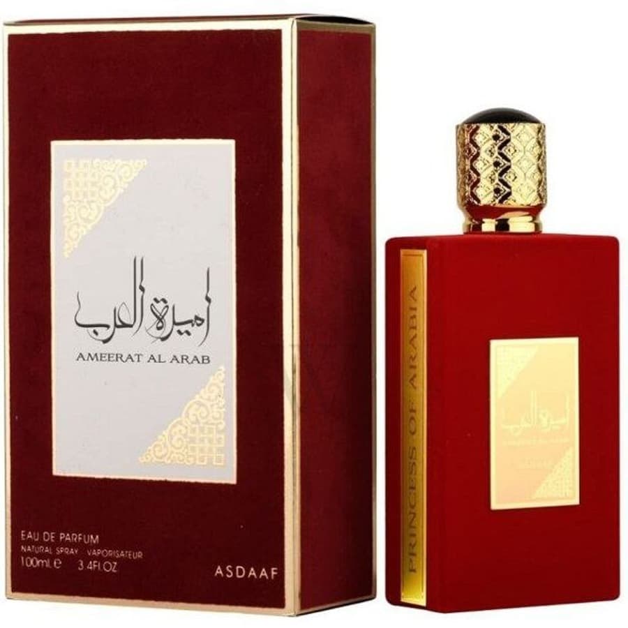 ادکلن لطافه امیر العرب اسداف قرمز زنانه حجم 100 میلی لیتر- درجه یک