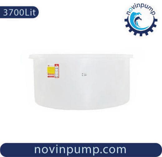 وان استوانه گرد پلاستیکی 3700 لیتری تک لایه