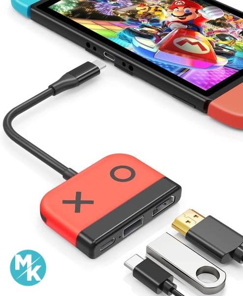 مبدل (داک) نینتندو سوییچ Tendak مدل 3 usb-c