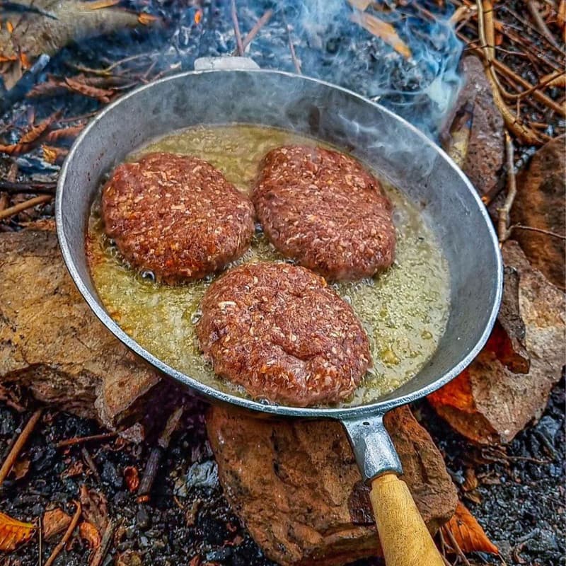 تابه روسی آلومینیومی 20 سانتی برای 2 نفر با قیمت عالی و رنگ سفید — تصویر ۴