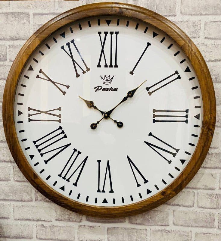 ساعت دیواری پاشا کد 658 تمام چوب روسی