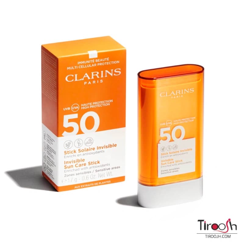 ضد آفتاب استیکی کلارنس Clarins Invisible Stick SPF 50