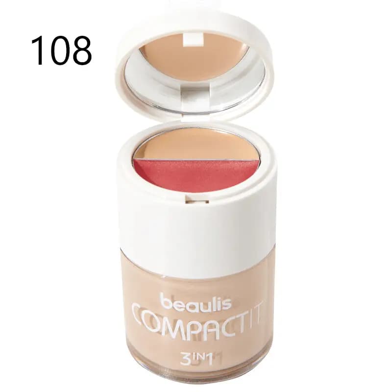 کرم پودر کانسیلر و رژگونه 3 در 1 Compact It بیولیس — تصویر ۲