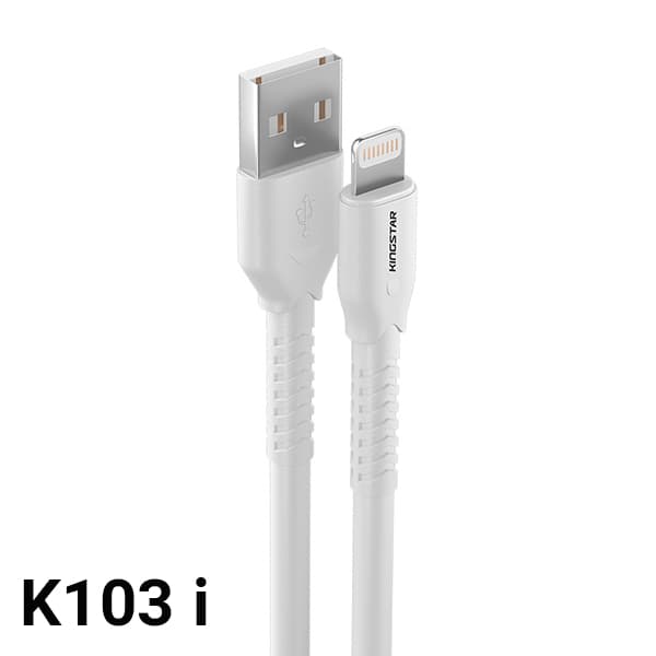 کابل شارژ 1.1 متری Lightning کینگ استار K103 i