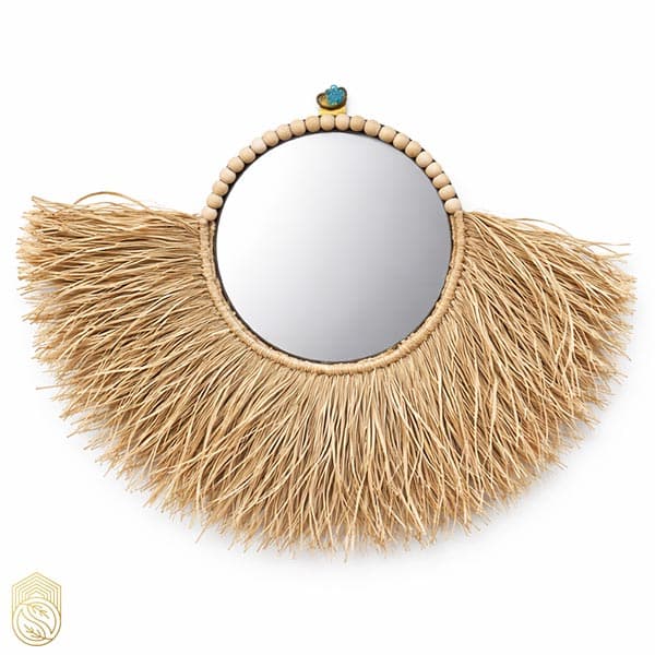 دیوارکوب رافیا مدل نیم دایره sh505