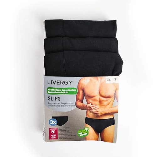 پک 3 تایی شورت مردانه اسلیپ لیورجی Livergy (Esmara Men) آلمان اورجینال وارداتی مشکی — تصویر ۳