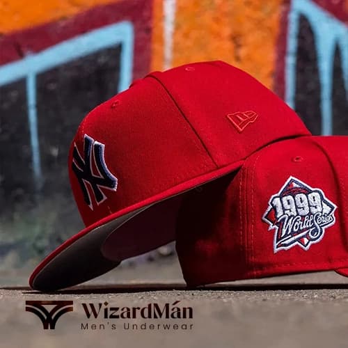 کلاه کپ (لبه دار) نیو ارا New Era مدل New York Yankees 9FORTY Adjustable قرمز — تصویر ۲