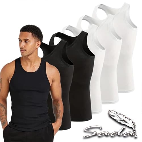رکابی مردانه کبریتی اسپورت تنک تاپ Tank Top اورجینال سادا Sada بنگلادشی وارداتی — تصویر ۲
