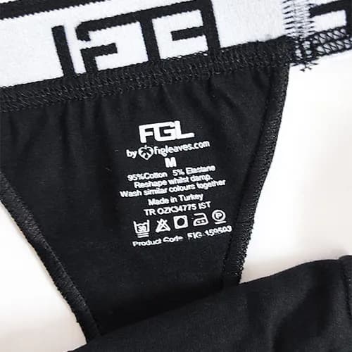 شورت مردانه لامبادا اورجینال FGL بیکینی فانتزی مشکی کش پهن — تصویر ۳
