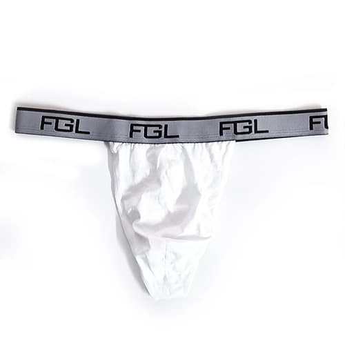 شورت مردانه لامبادا اورجینال FGL بیکینی فانتزی سفید کش پهن