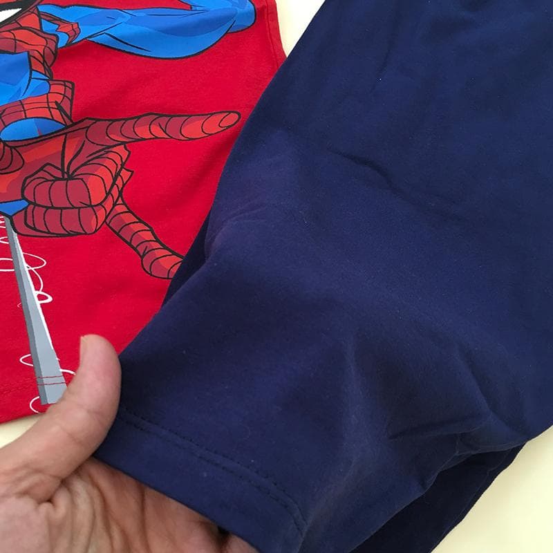 ست تیشرت و شلوارک مرد عنکبوتی از سایز 40 تا 55 — تصویر ۴