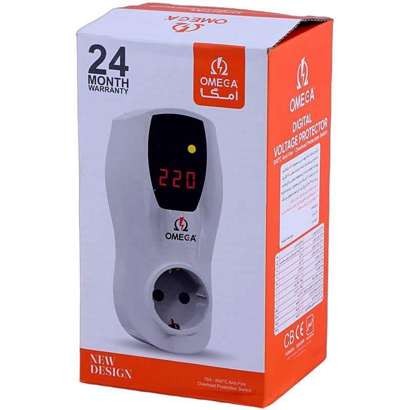 محافظ برق استاندارد کولر گازی و لباسشویی آنالوگ امگا Omega G1100