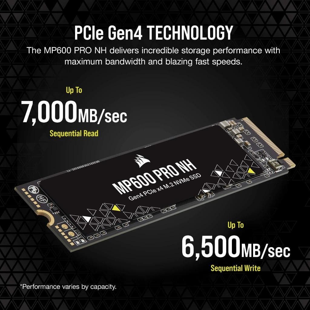 اس اس دی اینترنال کورسیر مدل SSD CORSAIR MP600 PRO NH Gen4 500GB ظرفیت 500 گیگابایت — تصویر ۶