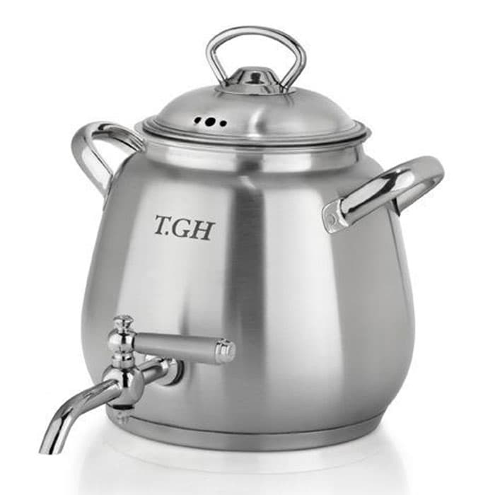 کتری قیطاسی T.GH مدل بیستون 3/5 لیتری شیردار کف چدن کد TGH-4004