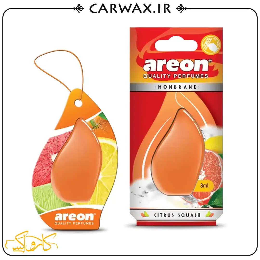 خوشبو کننده خودرو کارتی مرکبات آرئون مون برین Areon MonBrane Citrus Squash 8ml — تصویر ۲