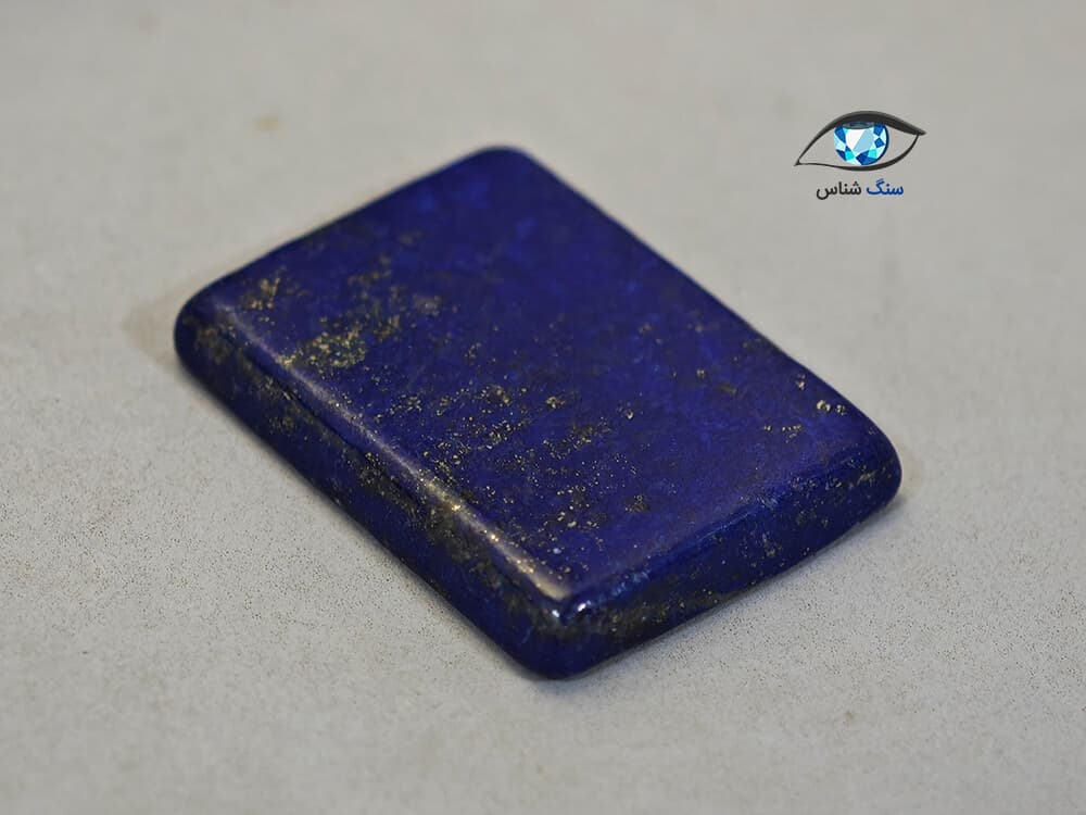 نگین لاجورد آبی مستطیلی 3.3 گرم — تصویر ۳