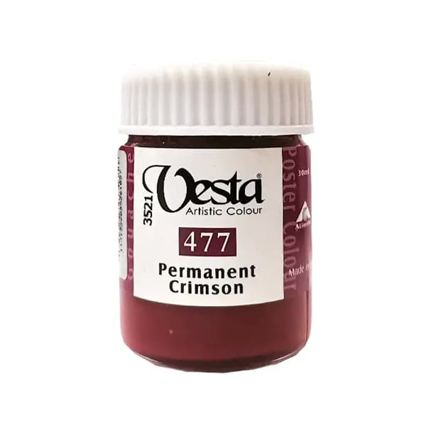 گواش وستا کد PermanentCrimson 477 حجم 30 میل