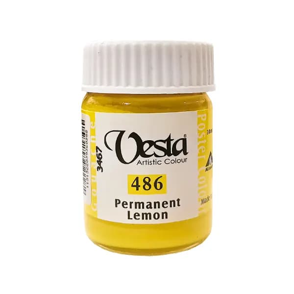 گواش وستا کد 486 PermanentLemon حجم 30 میل — تصویر ۲