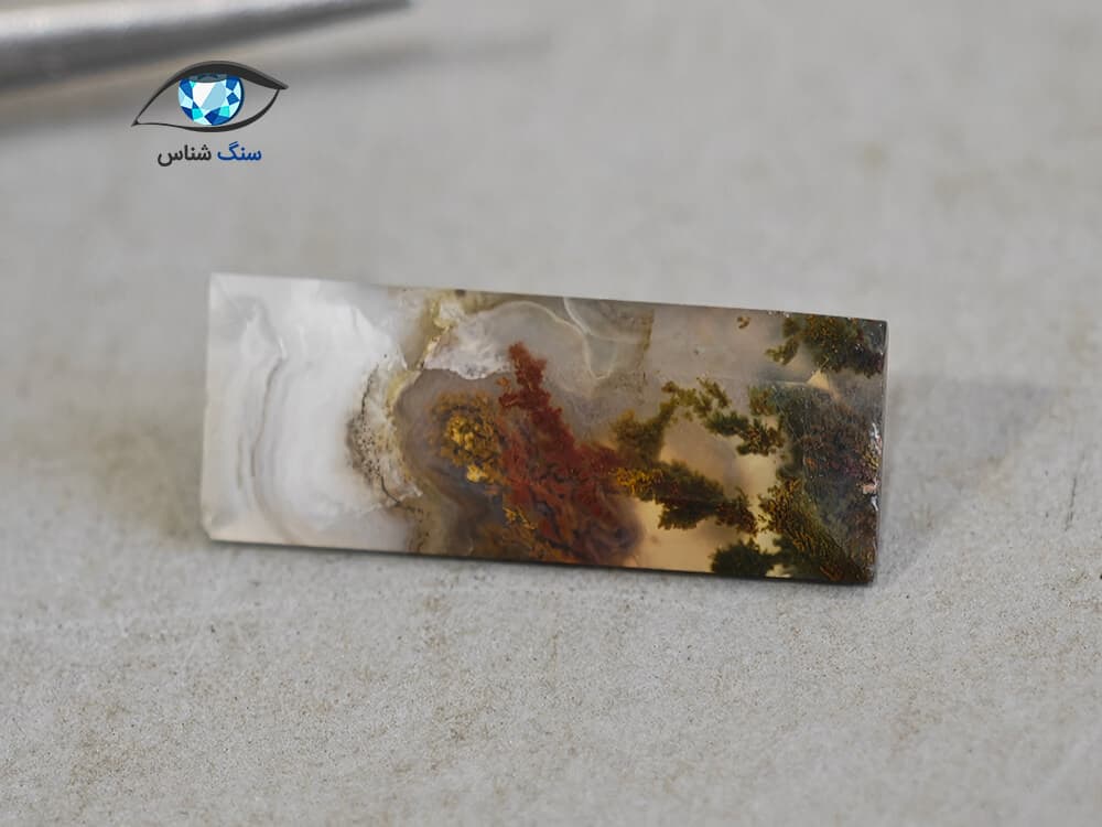 عقیق پاییزی طبیعی 1 گرم — تصویر ۴