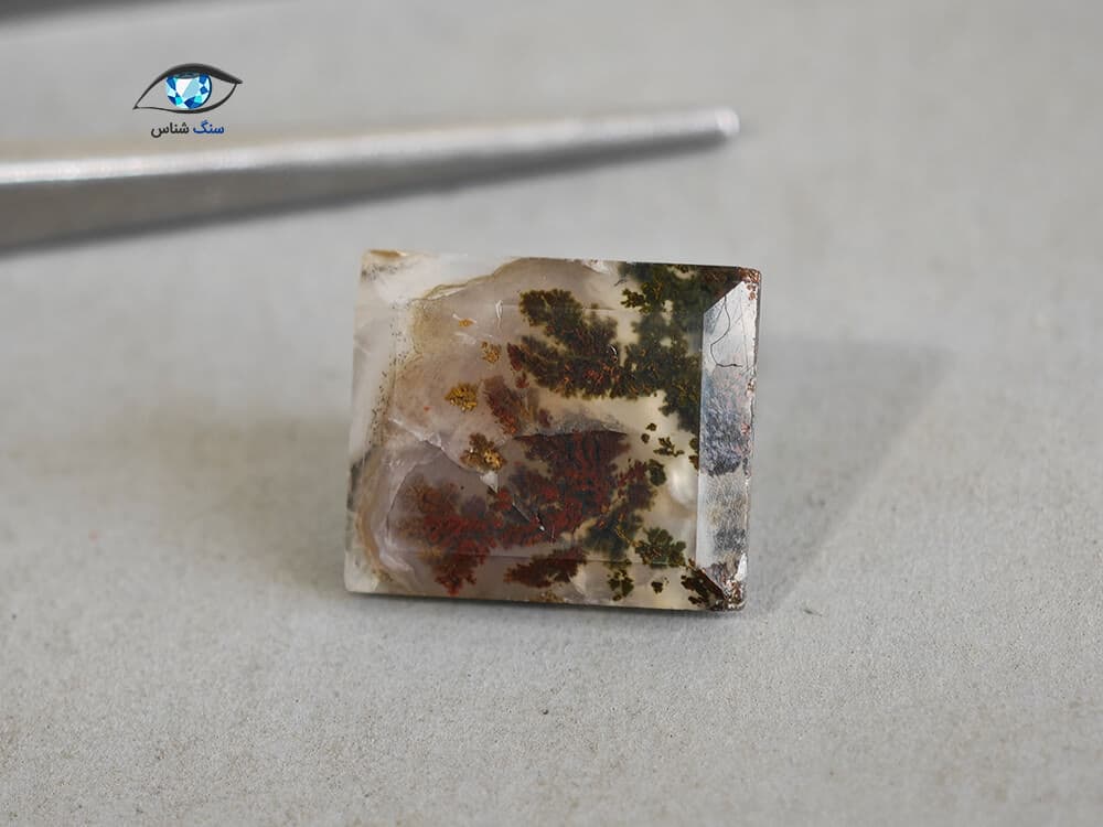 عقیق شجر گل اناری 1 گرم — تصویر ۲