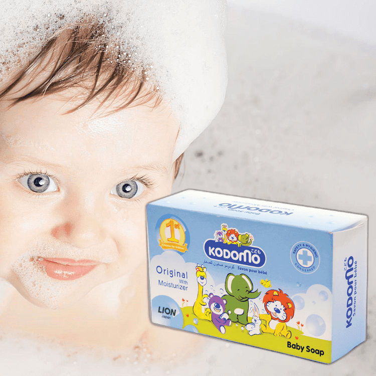 صابون بچه کودومو Kodomo مدل Original بسته 4 عددی — تصویر ۳