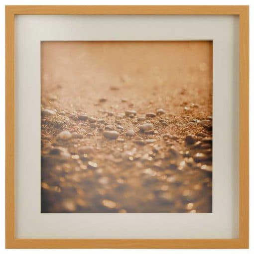 تابلو مدرن ماسه های ساحل (SEASHORE SAND OVER SEA) کد GW-99108 WH N-A
