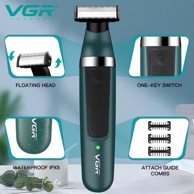 ست ماشین اصلاح موی صورت و بدن وی جی ار مدل V-393 — تصویر ۱۰