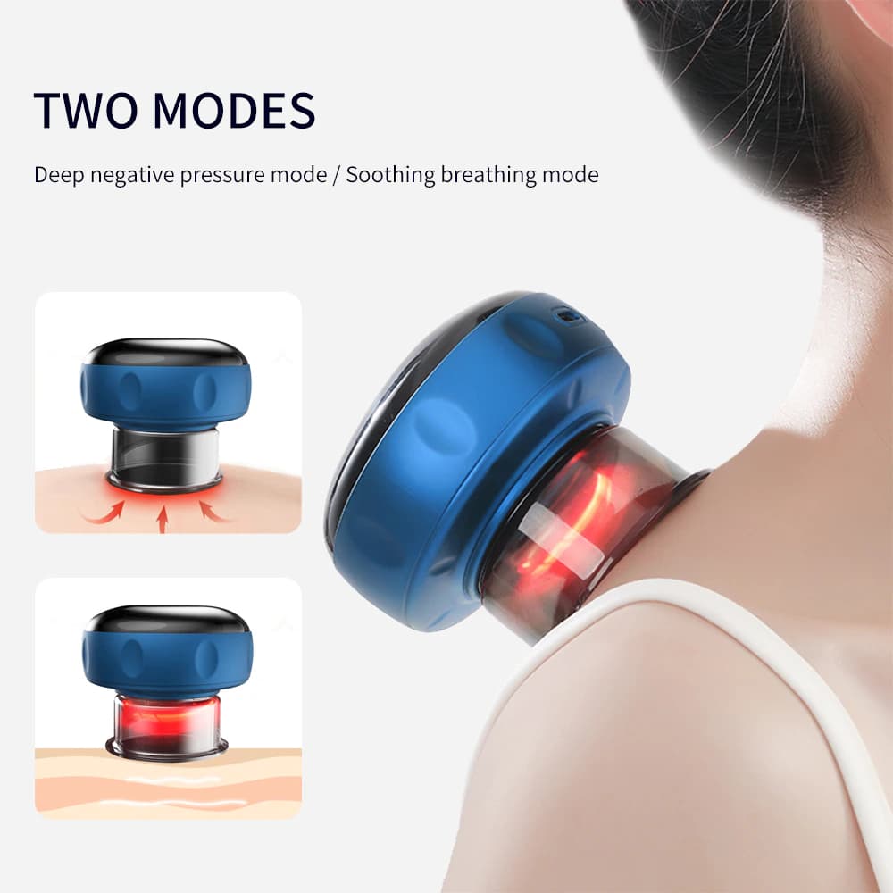 دستگاه بادکش شارژی او ای ام مدل Intelligent Breathing Cupping Massage Instrument DS-A23 — تصویر ۴
