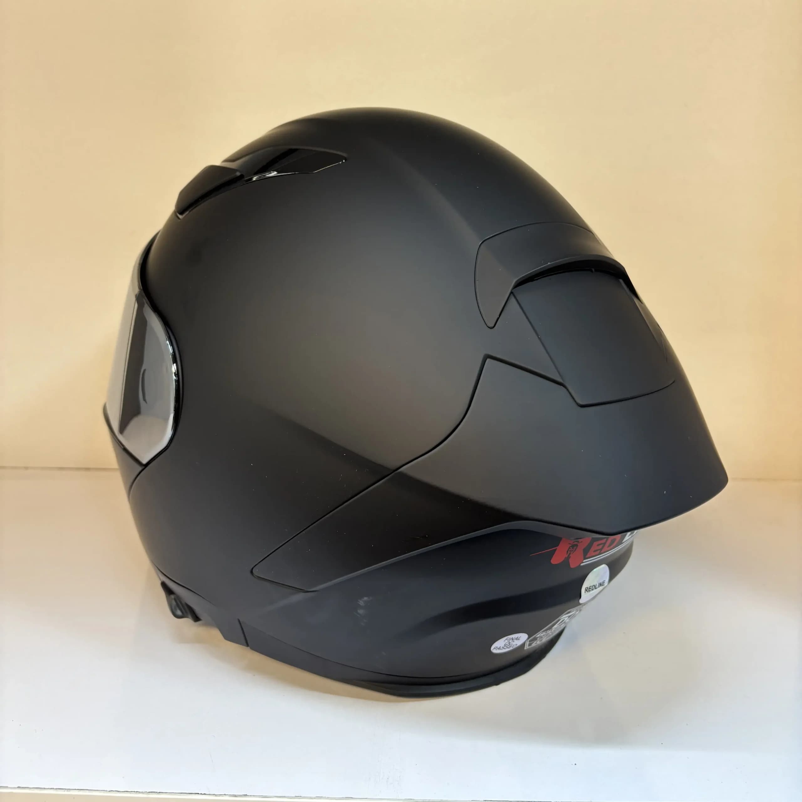کلاه کاسکت فک متحرک Redline مدل 960 – مشکی مات — تصویر ۴