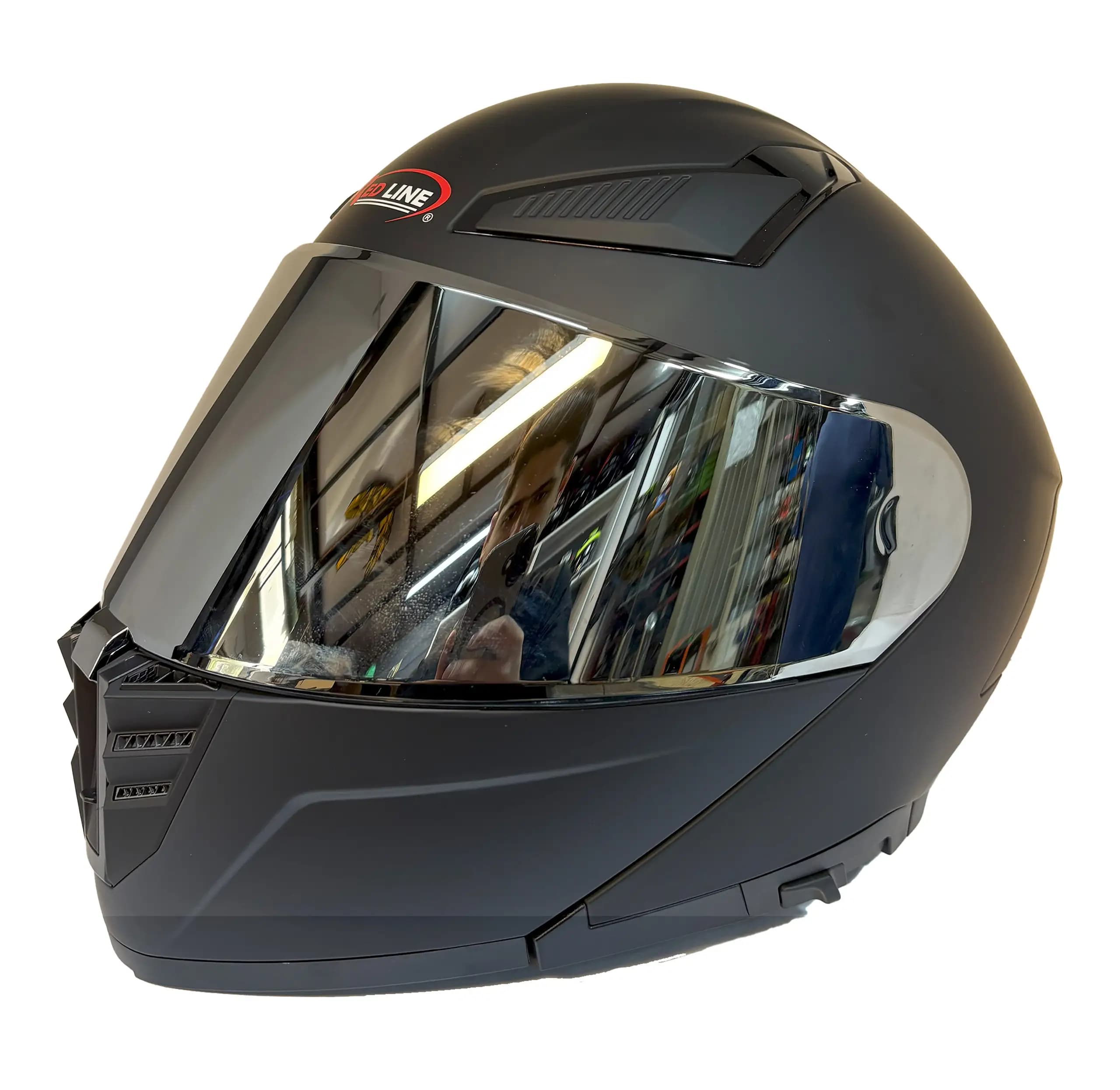 کلاه کاسکت فک متحرک Redline مدل 960 – مشکی مات