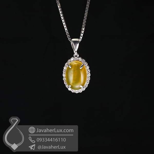 گردنبند نقره زنانه شرف الشمس مدل کشوا _ کد : 100629