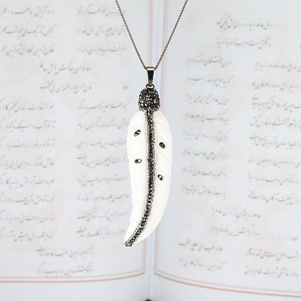 گردنبند تراش پر صدف _ کد : 400517