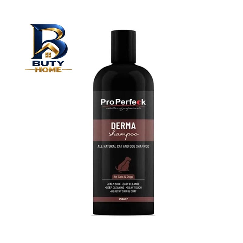 شامپو موهای حساس سگ و گربه پروپرفک مدل Derma حجم 250 میلی لیتر