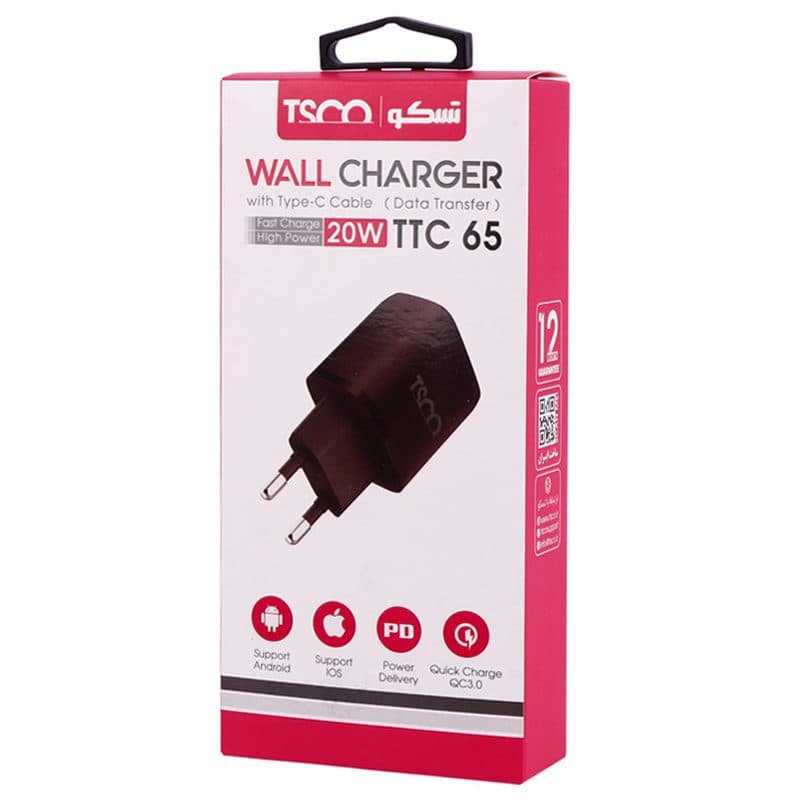 شارژر دیواری تسکو TTC65 — تصویر ۴