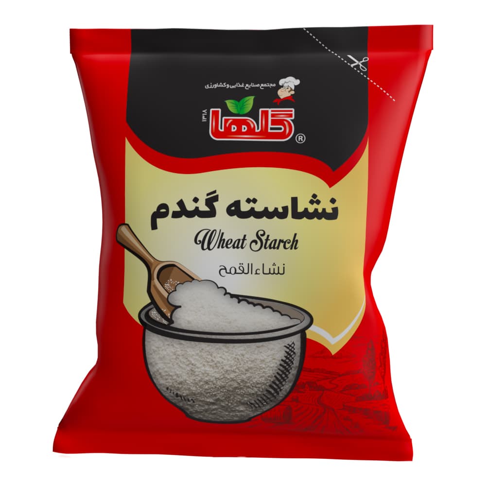 نشاسته گندم – 150 گرم(سلفون) – 6 باکس 12 تایی کارتن 72 تایی گلها