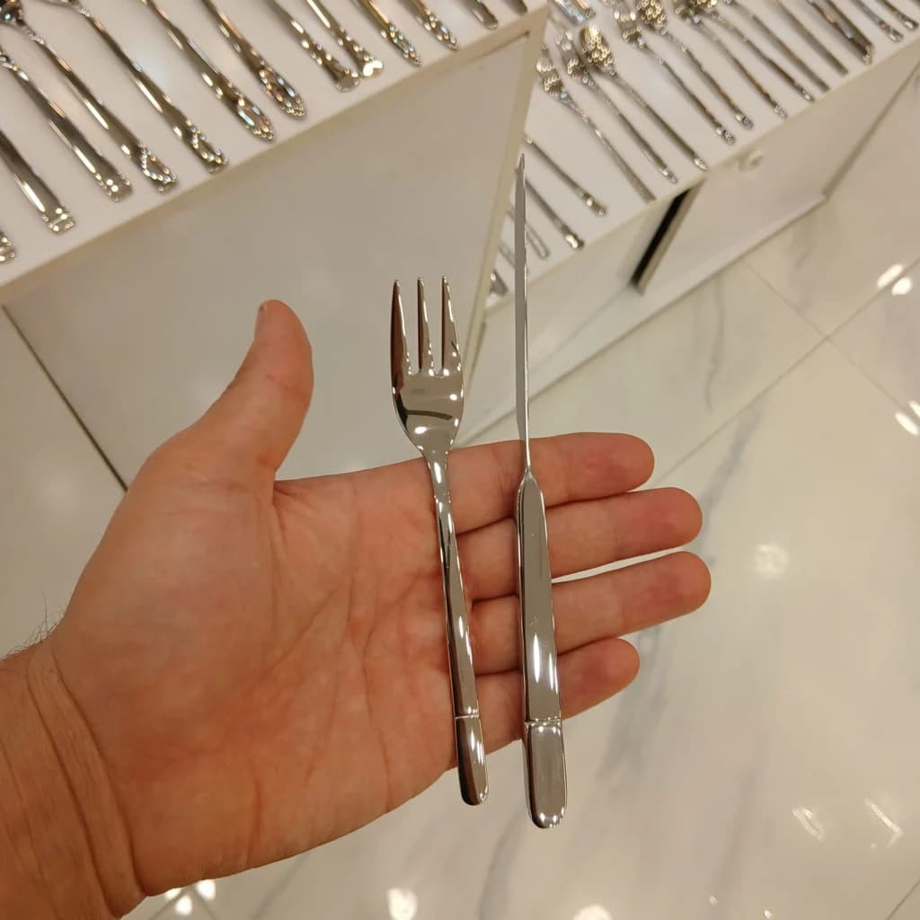 کارد و چنگال میوه خوری 12 پارچه رولنزا مدل B34 — تصویر ۴