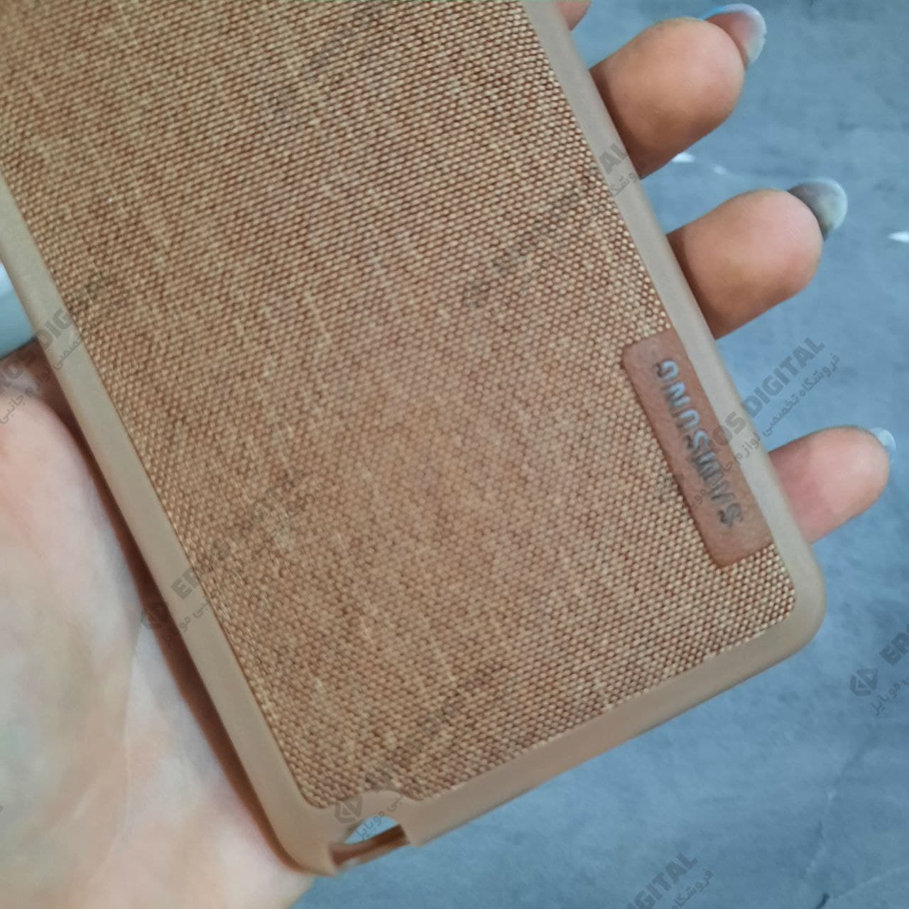 گارد گوشی Samsung Galaxy Note 3 ژله ای پشت پارچه ای لوگو چرم — تصویر ۳