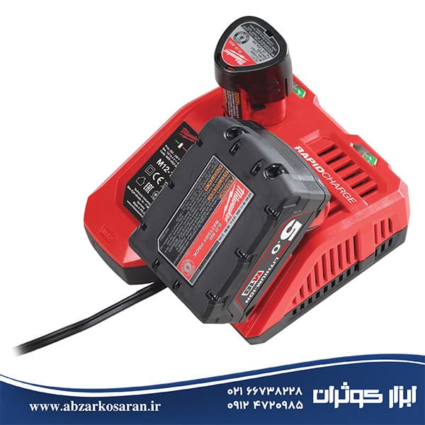 شارژر FAST باتری 12 و 18 ولت میلواکی Milwaukee مدل M12-18FC — تصویر ۵