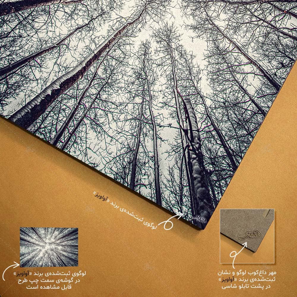 تابلو شاسی طرح جنگل بیبرگ پاییزی کد 4G-AVZ-6020 — تصویر ۵