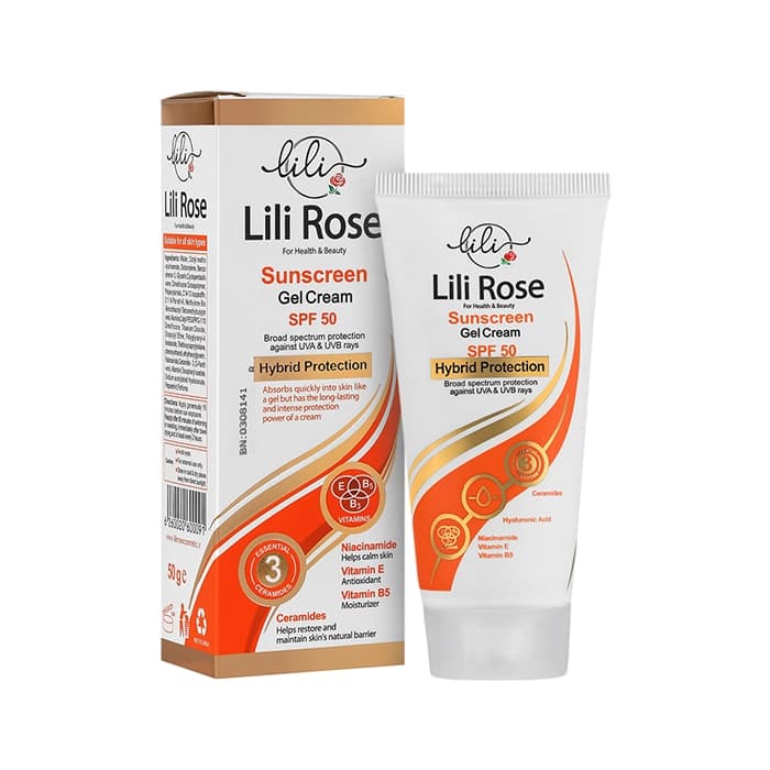 ژل کرم ضد آفتاب و آبرسان SPF50 لی لی رز — تصویر ۲